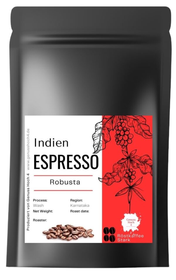 genuss hoch espresso indien